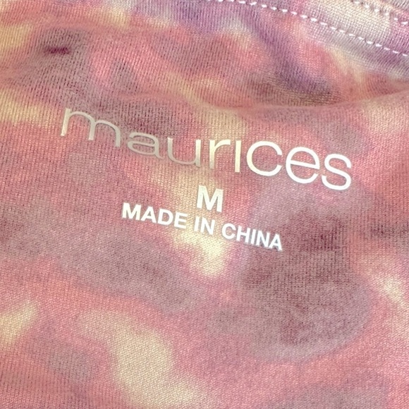NWT Maurices High Rise Shades of Pink Tie Dye Leggings Size Medium - Picture 6 of 11
